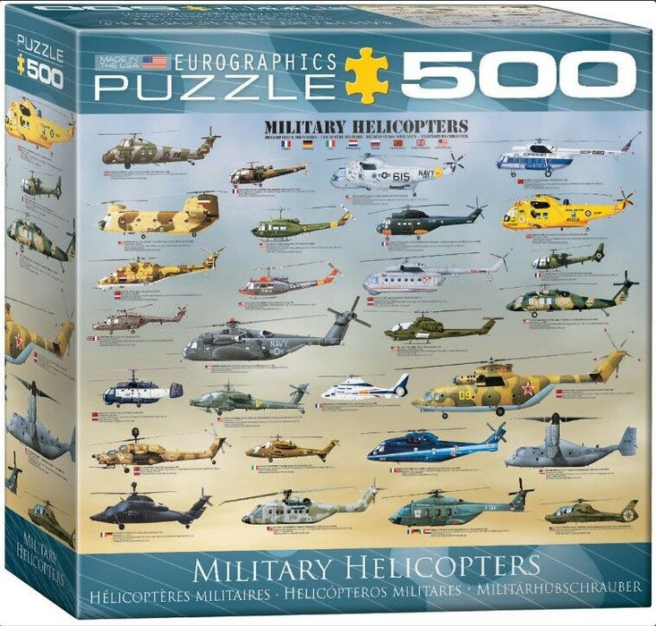 Eurographics jigsaw puzzle 500 pieces Militery Helicopters