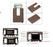 Metal Wallet money Clip for credit cards RFID Blocker + Smart Multi Tool
