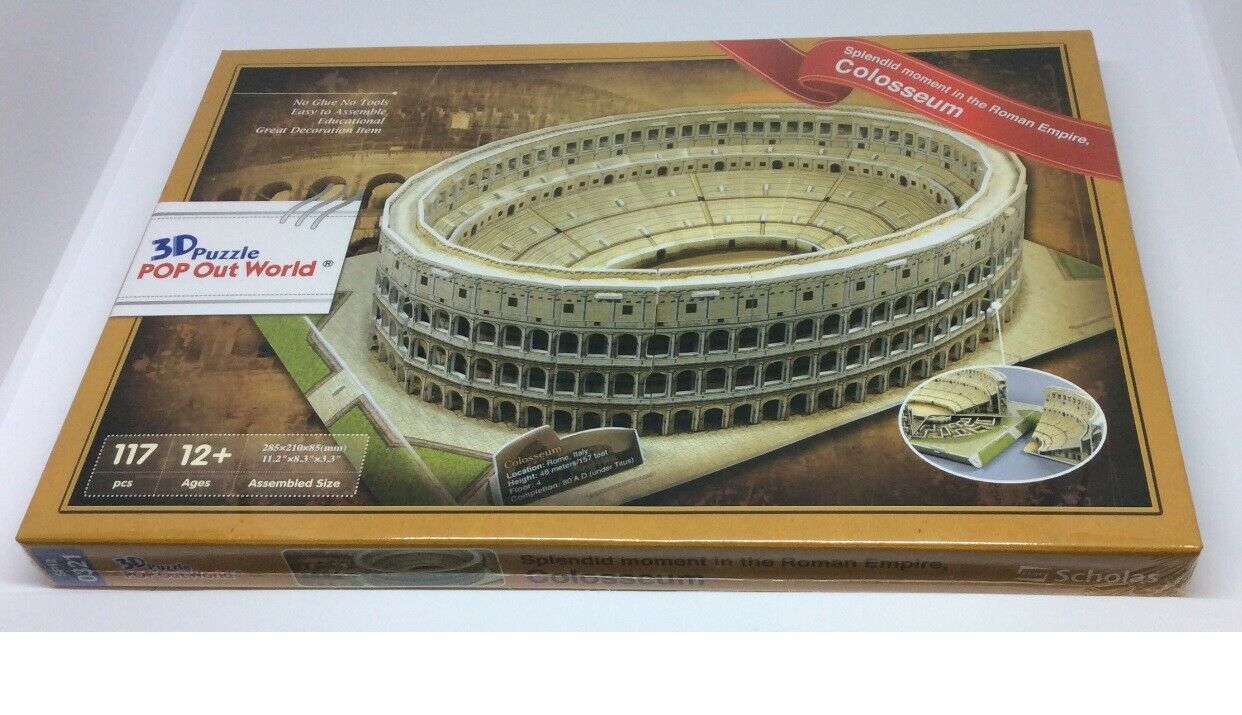 3D puzzle Pop Up World Colosseum Italy Education special present DIY