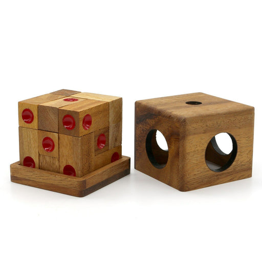 Domino Dice puzzle- Wooden 3D Logic Wood Brain Teaser Puzzle very difficult