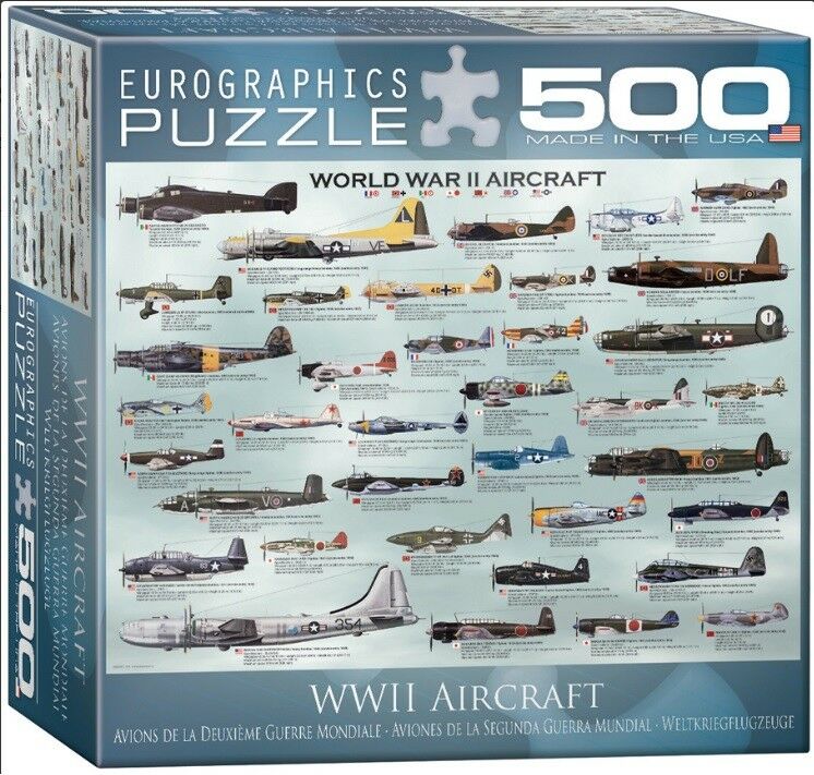 Eurographics jigsaw puzzle 500 pieces WWII Air craft
