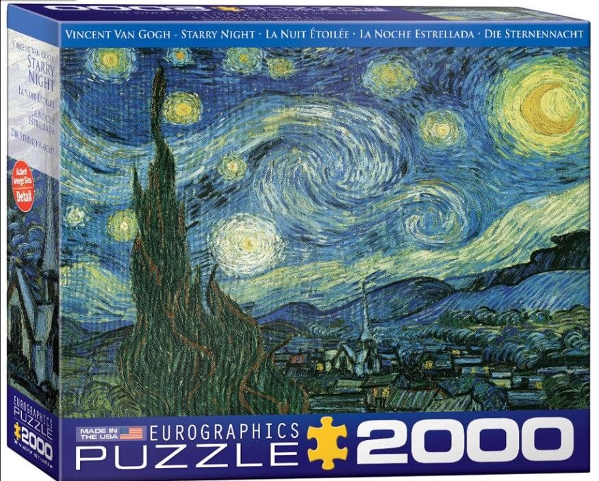 New! Eurographics jigsaw puzzle 2000 pc The starry night van gogh