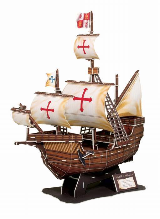 3D puzzle Pop Up World Santa Maria - Ship - Education special present