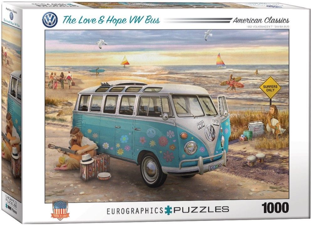 Eurographics jigsaw puzzle 1000 the love &hope VW bus
