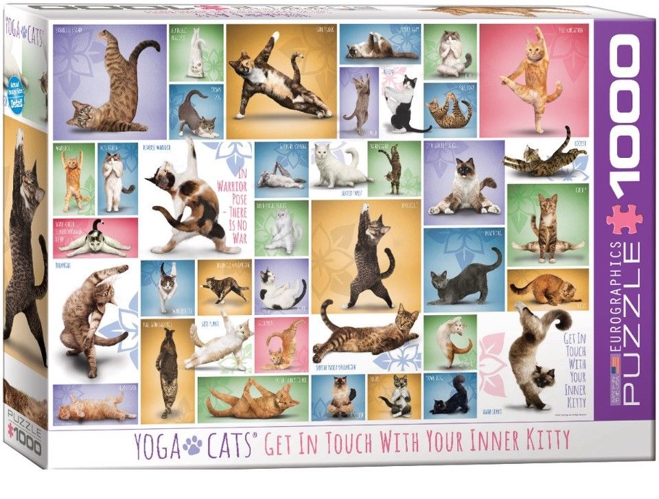 Eurographics jigsaw puzzle 1000 pc Yoga Cats