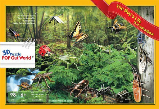 3D puzzle Pop Up World The Bugs Life 16 types - Education special present