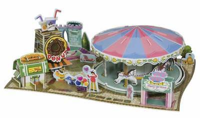 3D puzzle Pop Up World Fantastic Merry Go Round Education present DIY