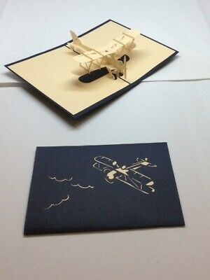 BIG Plane 3D Paper Pop Up Art special present