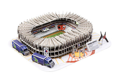 3D puzzle Pop Up Aztec Stadium in Mexico Educational present DIY