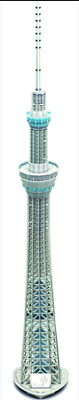 3D puzzle Pop Up World Skytree Tower in Tokyo Education special present DIY