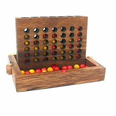 Connect 4 Bingo Deluxe Family Game Gift Set Wooden Box