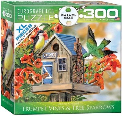 Eurographics jigsaw puzzle 300 pieces Trumpet Vines & Tree Sparrows