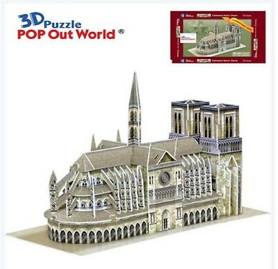3D puzzle Pop Up World Cathedral Notre-Dame Paris Education present DIY