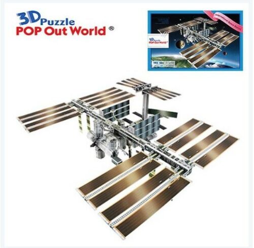 3D puzzle Pop Up World International Space Station Education special present DIY