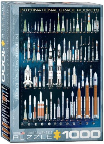 New! Eurographics jigsaw puzzle 1000 pc International Space Rockets