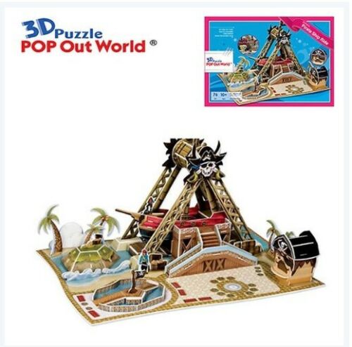 3D puzzle Pop Up World Swinging Pirate Ship Ride Education present DIY