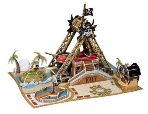 3D puzzle Pop Up World Swinging Pirate Ship Ride Education present DIY