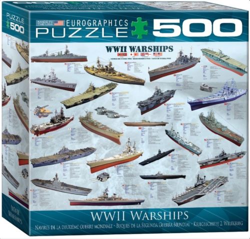 Eurographics jigsaw puzzle 500 pieces WWII War Ships