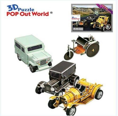 3D puzzle Pop Up World Car Series Car History - Education special present DIY
