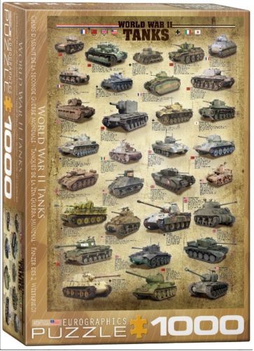 Eurographics jigsaw puzzle 1000 WW 2 - tanks