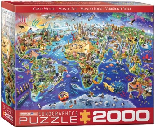 Eurographics jigsaw puzzle 2000 pc crazy world
