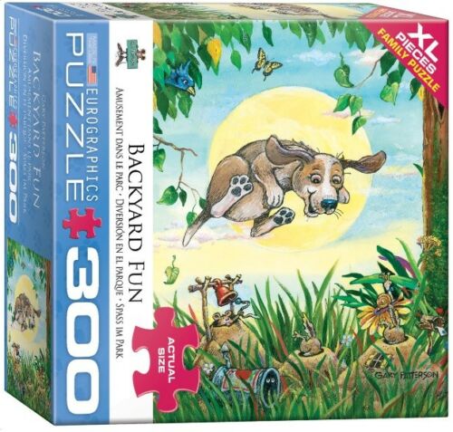 Eurographics jigsaw puzzle 300 pc Backyaurd fun dog